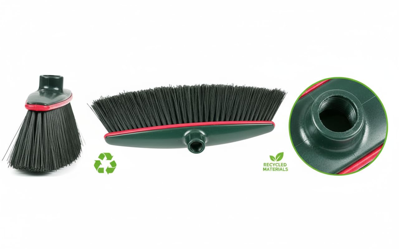 Scopa Professionale con Manico Setole Morbide - Pulizia Pavimenti Delicati