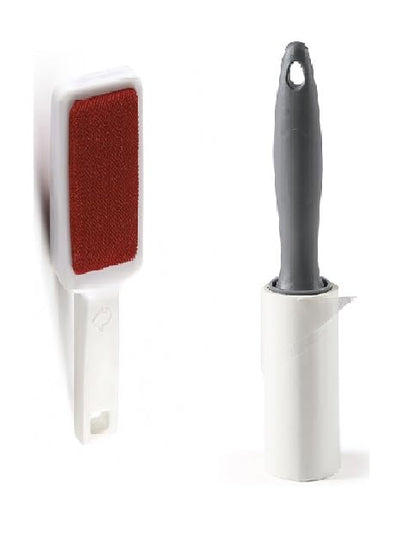 Set Spazzole Levapelucchi e Peli Animali - Spazzola Velluto + Adesiva 60 Fogli per Abiti e Divani