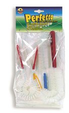 Lot de 4 brosses de toilette anticalcaires.