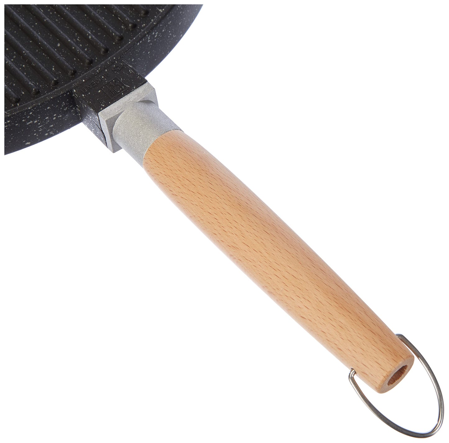 Double-Sided Grill Pan, Stone, Black, Non-Stick, 32x32x3 cm