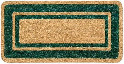 Zerbino Cocco Naturale Bordo Decorativo Retro Antiscivolo - Tappeto Ingresso Esterno