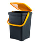 Ecoplast, Waste Separation Bin, Book-Type Opening, Flexible and Non-Deformable, Resistant to All Temperatures, Ideal for Indoor and Outdoor Use, 50 L Capacity, Made in Italy
