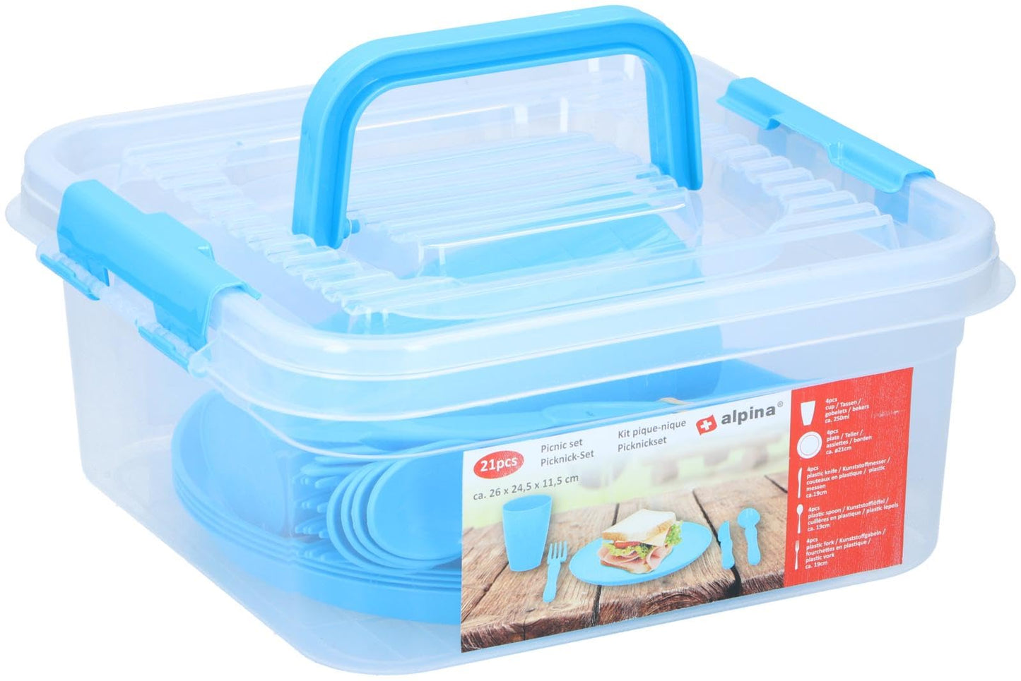 Set picnic 3 ass 21 pezzi - ed25004