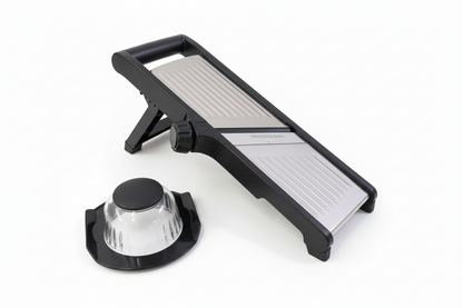 Mandolina Affettaverdure Professionale Acciaio Inox - Regolabile con Tampone Salvamano