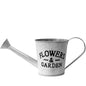 Annaffiatoio Decorativo Vintage Flowers & Garden 37x15 cm - Metallo Grigio