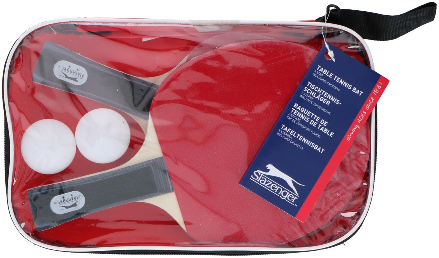 Set Ping Pong Slazenger Fun 5 Pezzi | 2 Racchette + 2 Palline + Borsa | Qualità 2 Stelle