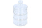 EDCO Bon Bon Sweet Jar Container with 3 Stackable Glass Jars and Lid for Confetti, Parties and Ceremonies