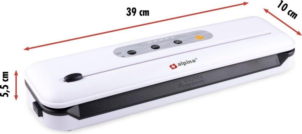 Machine à emballer sous vide Alpina 110 W - Scelleuse alimentaire avec coupe-aliments