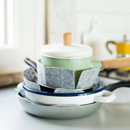 SALVAPADELLE in Feltro, Grigio, 3 Pezzi - Assortiti