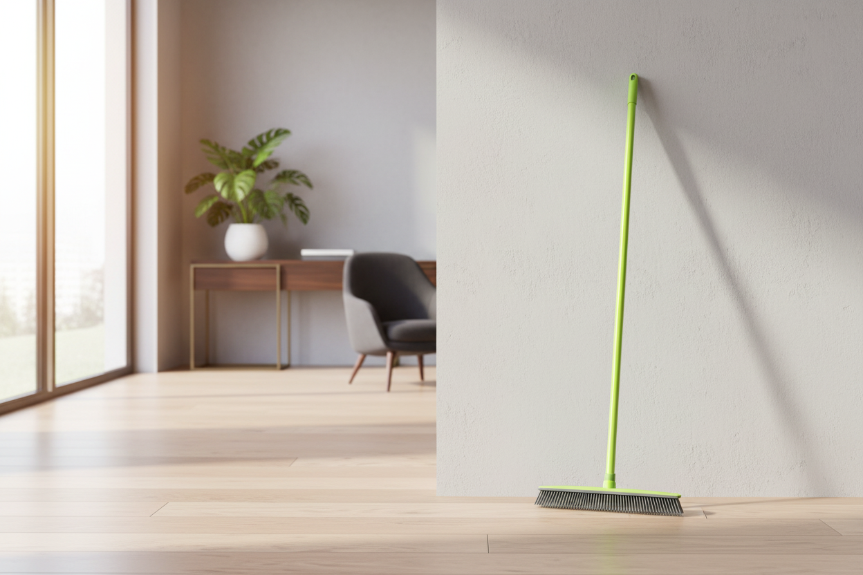 Balai en silicone 32 x 6 x 5,5 cm avec manche de 120 cm