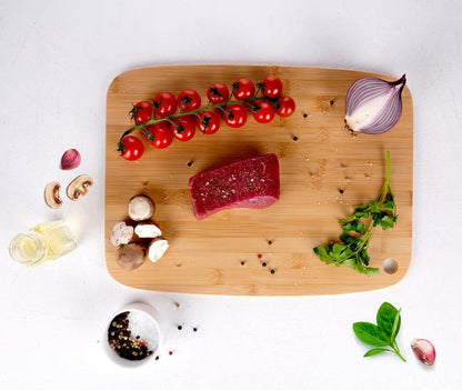 Tagliere in legno – 38 x 28 x 0,8 cm – Tagliere per pane – Bambù