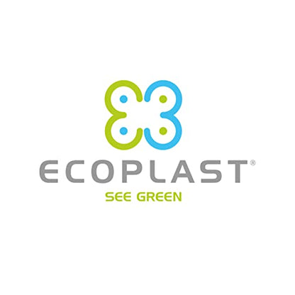 Ecoplast Pattumiera per Raccolta Differenziata, Apertura a Libro, Flessibile e Indeformabile, Resiste a tutte le Temperature, Interno ed Esterno, Oltre 80% Plastica Riciclata, Made in Italy, Marrone