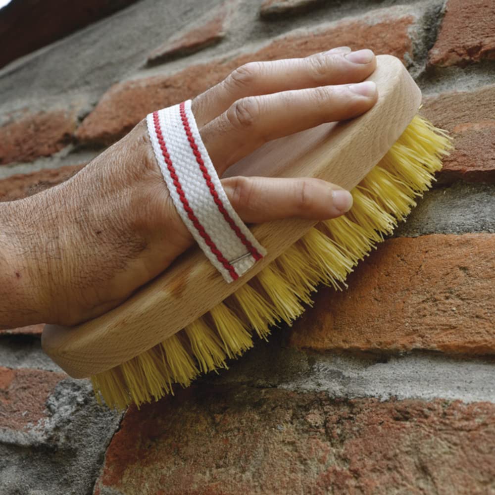 Brosse ovale VERDELOOK en PVC avec manche en nylon, 22 cm, pour le nettoyage des chevaux ou des meubles