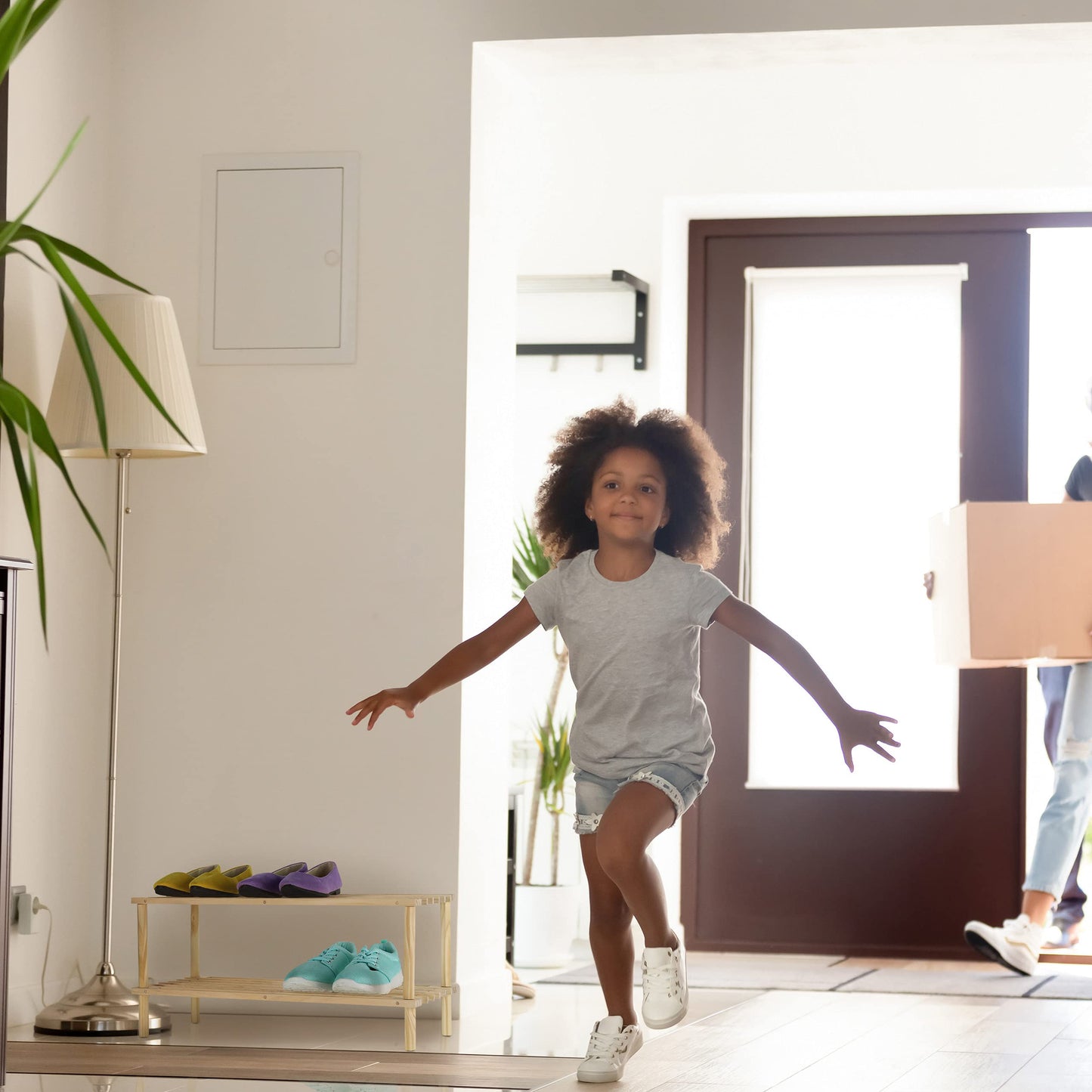 Scarpiera Bassa Legno Naturale 2 Ripiani 63x29,5cm - Porta Scarpe 4 Paia Salvaspazio