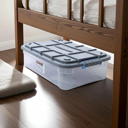 Contenitore Storage Box 20L con Ruote e Coperchio - Extra Strong Cargo Salvaspazio