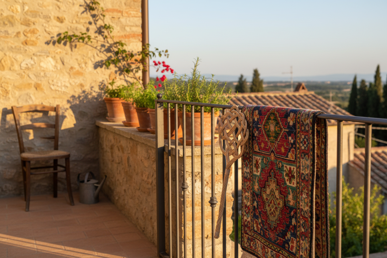 Balcone italiano tradizionale