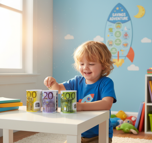 Bambino che risparmia