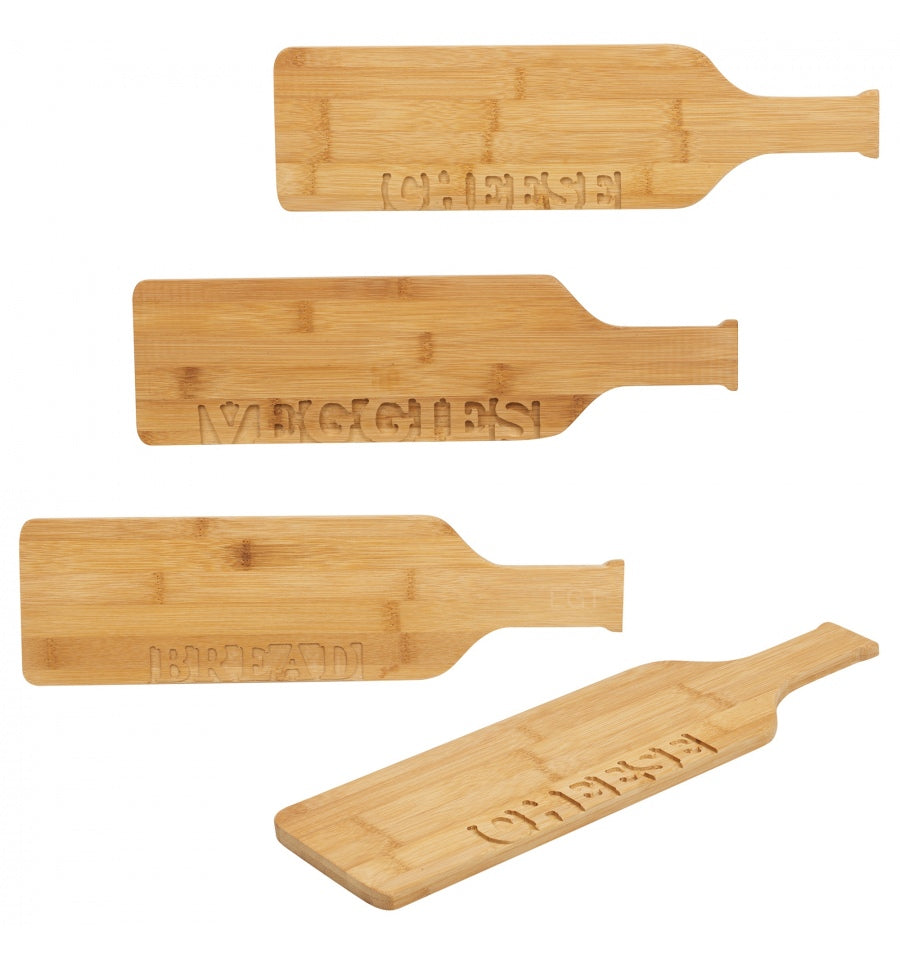 Tagliere Bambù 40cm Formaggi Pane Legno Naturale Alpina