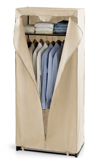 Armadietto, Metallo e Tessuto, Richiudibile Per Camera da Letto 2 colori