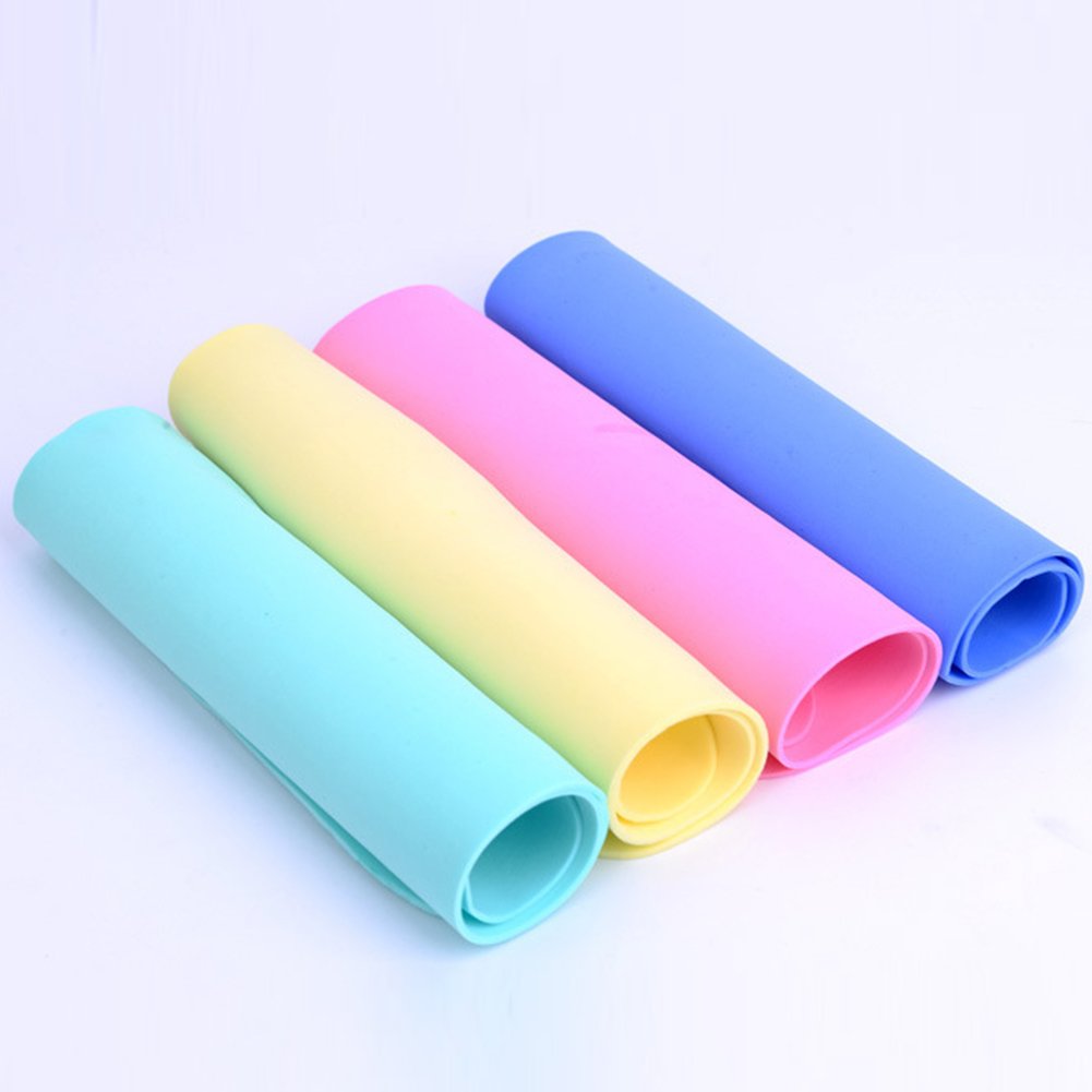 4 pz panno di pulizia in PVC, 30 x 40 cm strofinacci cucina professionale auto dettagli telo per asciugatura lucidatura lucidatura ceretta pulizia