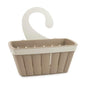 Ecoplast, Basket with Universal and Removable Hook, Can be Hung in Any Bathroom as a Shower Caddy, Made of Recycled Plastic, Eco-sustainable Item, Anthracite Color