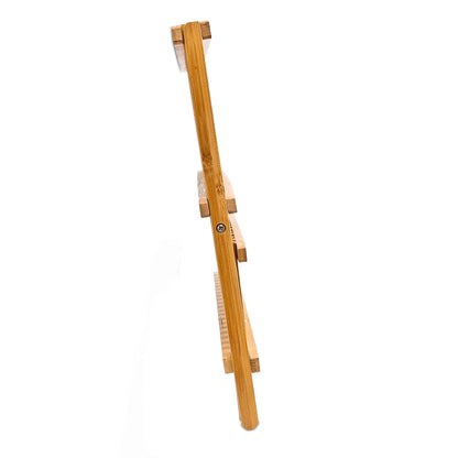 Scolapiatti Bambù Pieghevole 2 Livelli 42x33cm - Salvaspazio Ecologico per Cucina