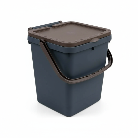 Bidone raccolta differenziata sfondo bianco