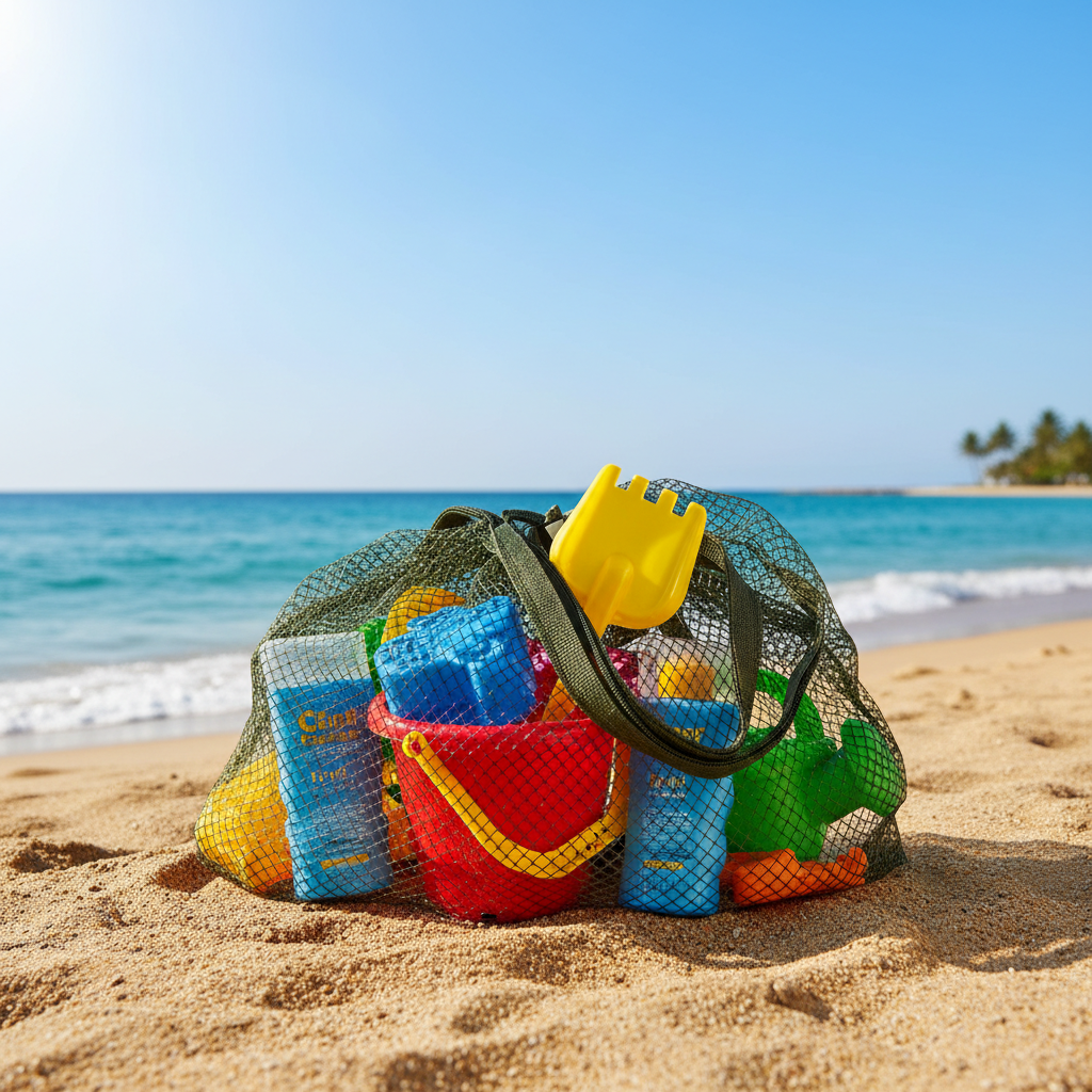 Borsa rete - giocattoli spiaggia