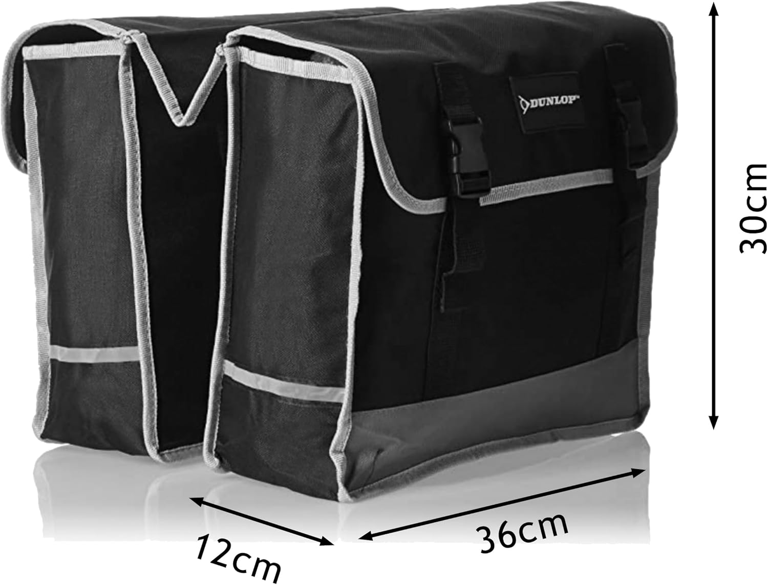Borse Bici Laterali Impermeabili 2x13L Riflettenti Dunlop