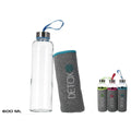 Borracce in Vetro 600ml con Custodia Termica Set 3 Pz