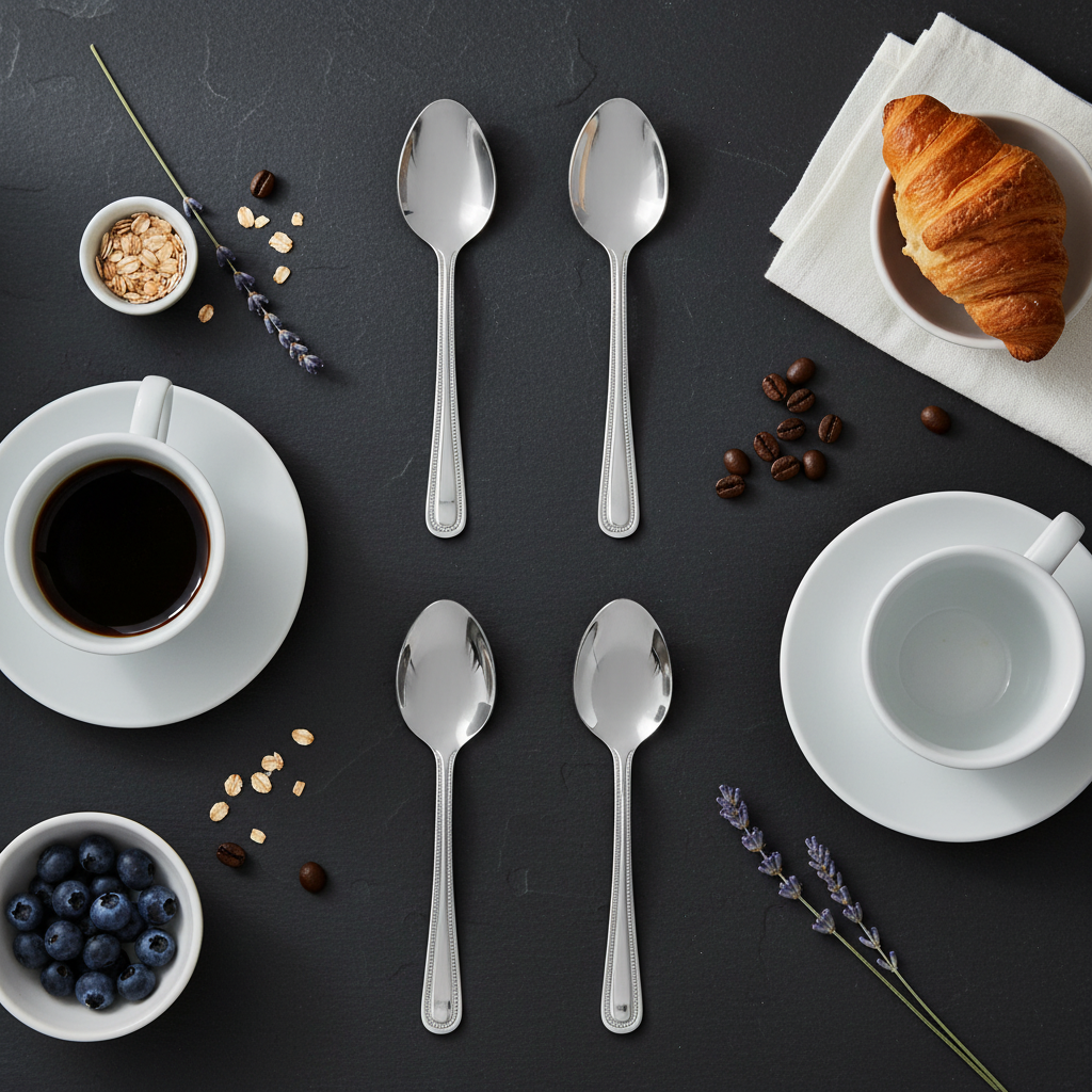 Breakfast flat lay