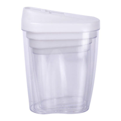 Set di 4 pezzi di contenitore contenitore con dispenser di alpina, bianco, nero, grigio