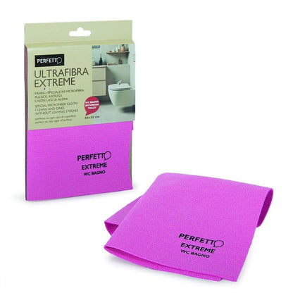 Panno Microfibra Extreme PU 32x36 cm Ultra Fine 4 Colori - Multiuso Lavabile Senza Aloni