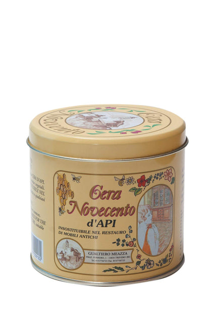 Cera d'Api NOVECENTO 500ml - Lucidante Naturale per Mobili e Pavimenti Legno - 4 Tonalità