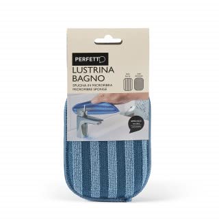 LUSTRINA DOUBLE-SIDED MICROFIBER BATH SPONGE STRONG - DELICATE 2 PACK