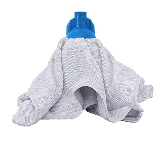 Lot de 3 lingettes de rechange en microfibre pour balai à franges, 24 cm, 190 g - Tête de balai à franges professionnelle