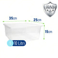 Contenitore Box Multicolor 35x25x15 cm  - Organizer Plastica Resistente