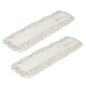 Pack of 2 replacement industrial brooms and cotton scissors, 100cm