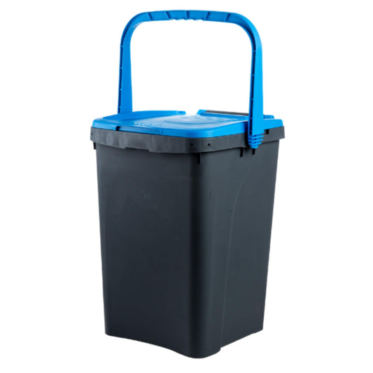 Ecoplast, Waste Separation Bin, Book-Type Opening, Flexible and Non-Deformable, Resistant to All Temperatures, Ideal for Indoor and Outdoor Use, 50 L Capacity, Made in Italy