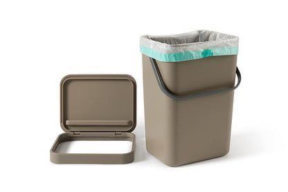 Pattumiera Umido da Appendere 12L Gino - Bidone Organico Cucina 2 Colori