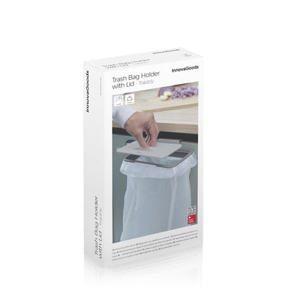 Porte-sacs poubelle avec couvercle