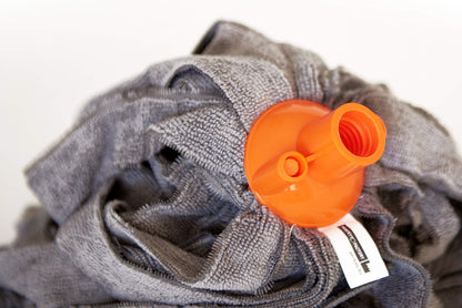 Testina Mop Microfibra Professionale 200g Grigio - Filo Tagliato Lavabile 60° per Pavimenti