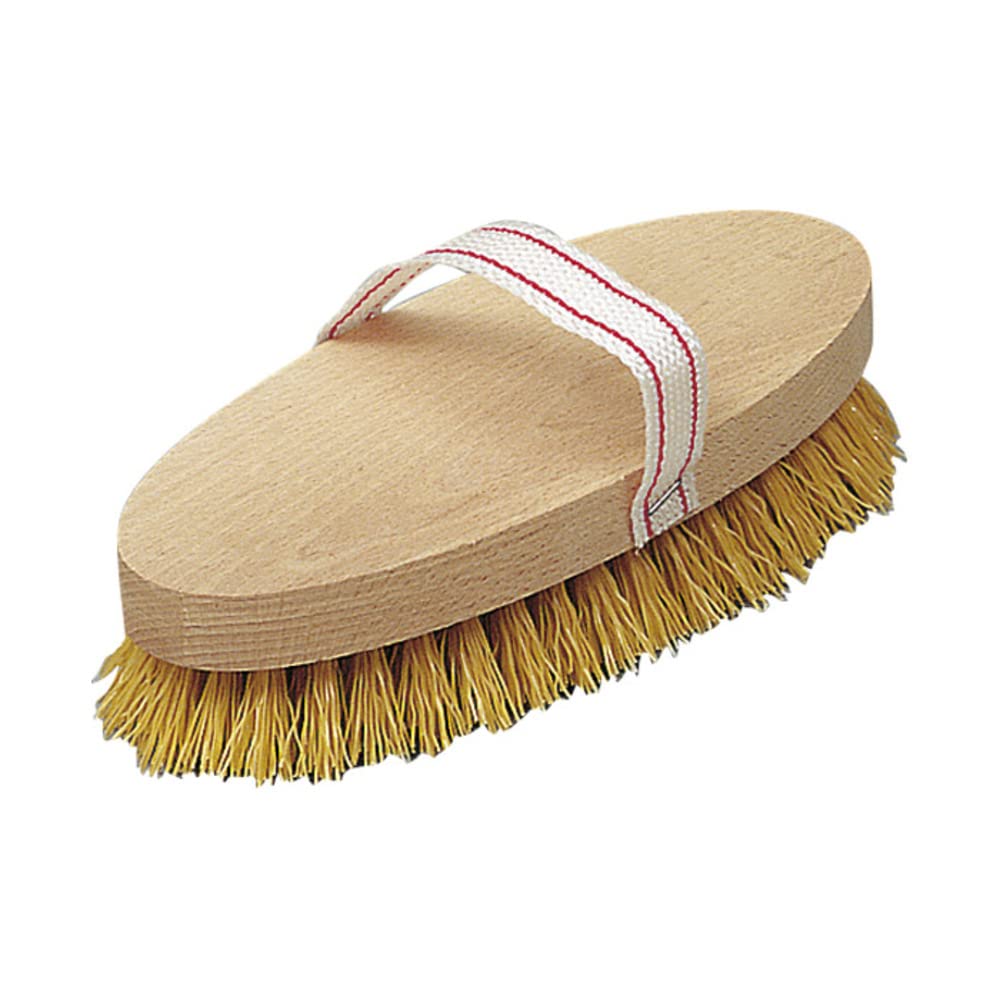 Brosse ovale VERDELOOK en PVC avec manche en nylon, 22 cm, pour le nettoyage des chevaux ou des meubles