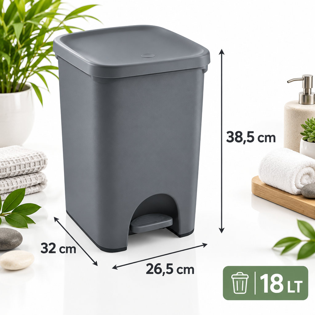 POUBELLE DE 18 LT COULEUR MOCHA AVEC 10 SACS COMPOSTABLES GRATUITS