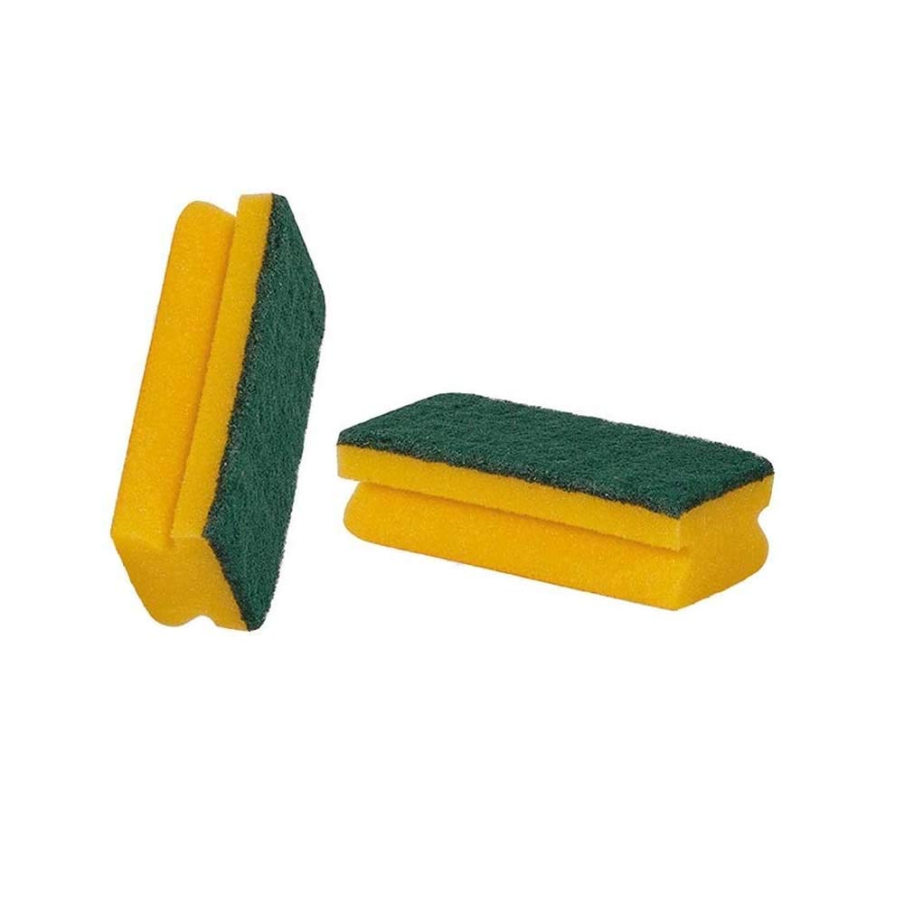 Éponge abrasive Maxi avec manche - Lot de 10 pièces 70 x 150 x 45 mm