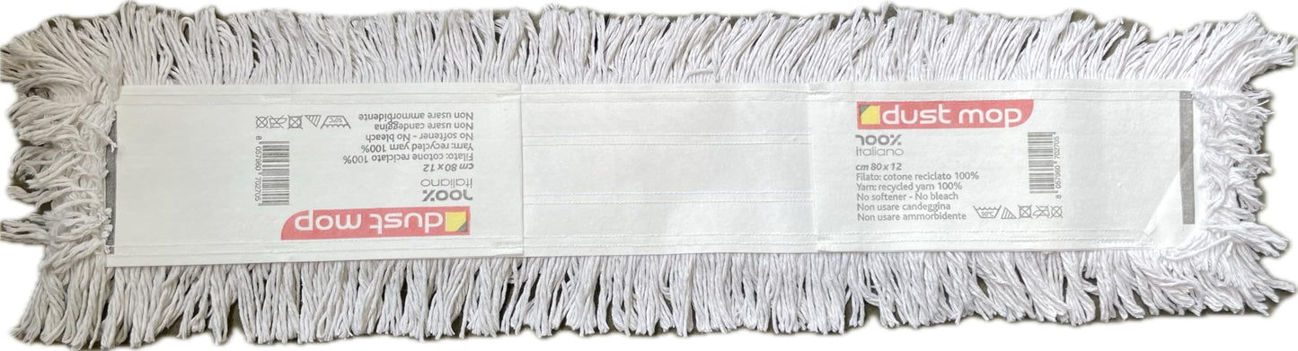 Kit ricambio frangia cotone doppia tasca cm 80 - 4 pz