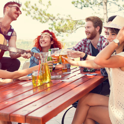 Set da 4 Posacenere in Vetro, Porta Cenere per Casa e Bar, Supporto per Sigarette, HxD: 3,5x11 cm, Trasparente