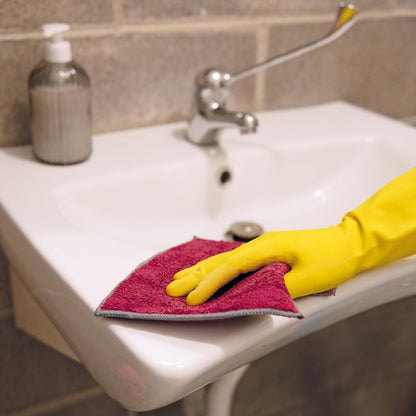 Ultrafibra Panno Bagno, Tessuto, Avio/Cipria, 17x21x0.5 cm