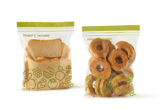 Sacchetti Richiudibili Frigo Freezer 25,5x33cm - Frescofood 10 Pezzi L