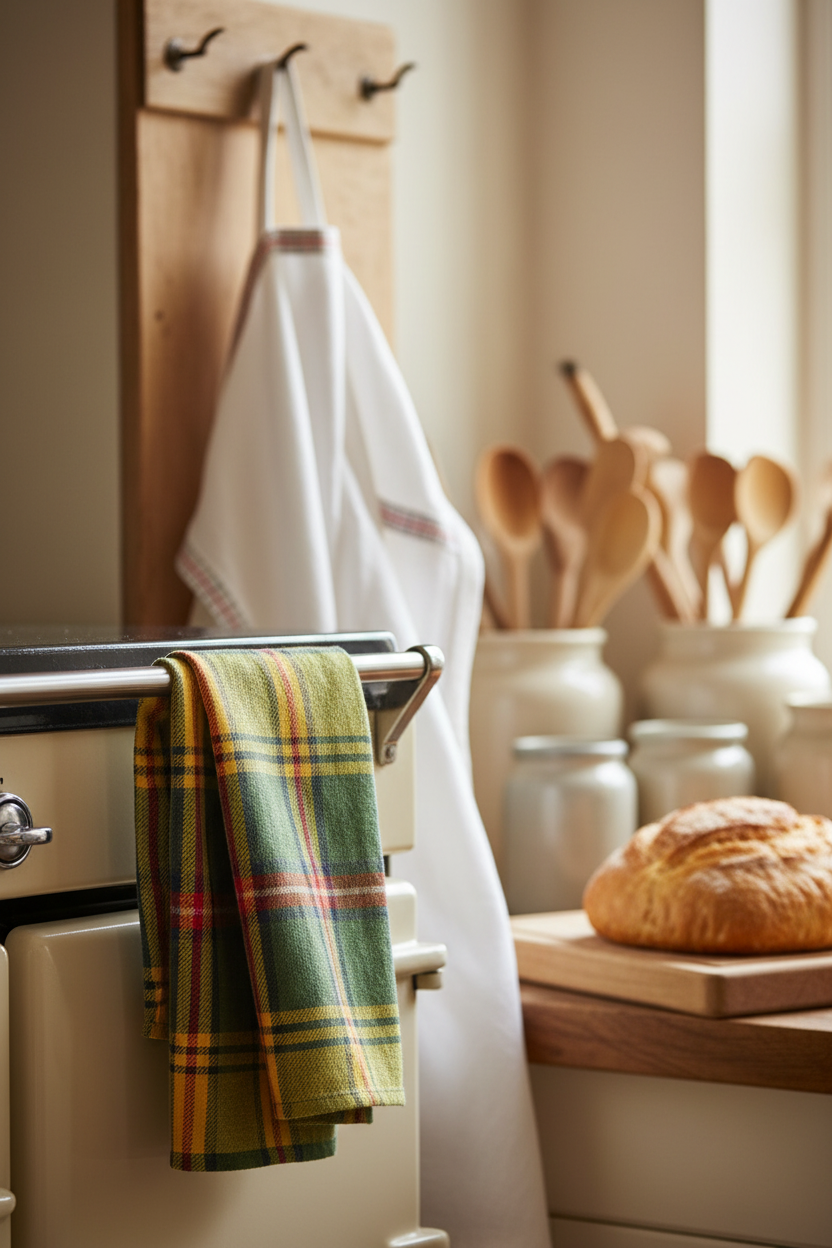 Canovaccio appeso al forno vintage